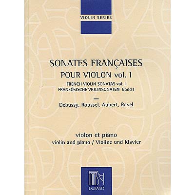 Sonates Francaises pour violon vol. 1 French sonatas for violin and piano volume 1 one