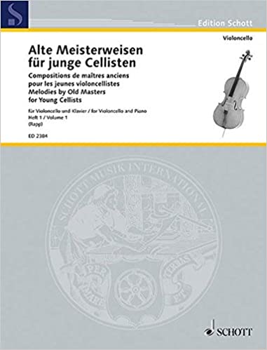 moffat alte meisterweisen fur junge cellisten melodies by old masters for young cellists volume 1 one